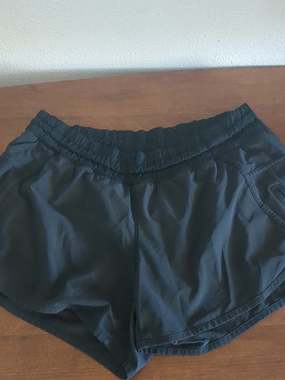 Lulu Running Shorts With Zip Pocket And Inner Liner
